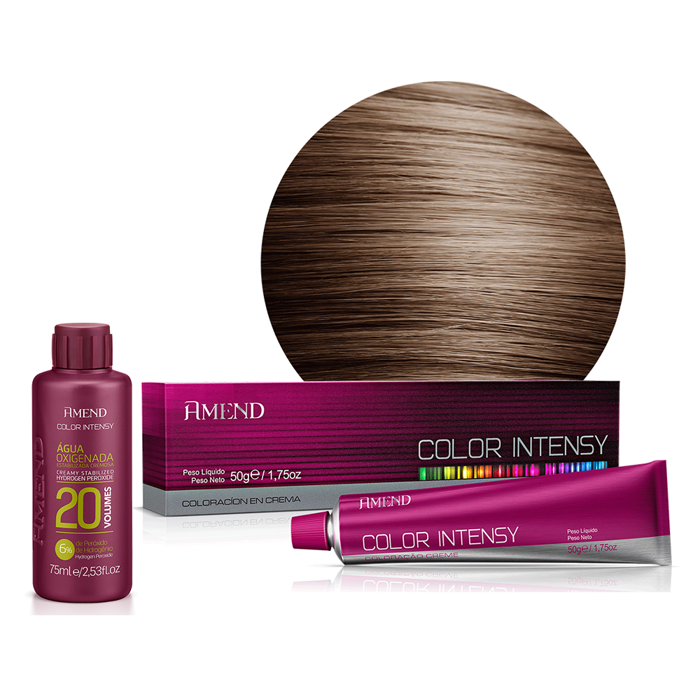 kit color intensy 6.7 Louro Escuro Marrom + OX 20